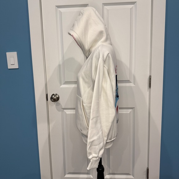 Altar'd State AS Revival Cream Apres Ski Embroidered Hoodie Whipstitch Size XXS - Picture 8 of 11